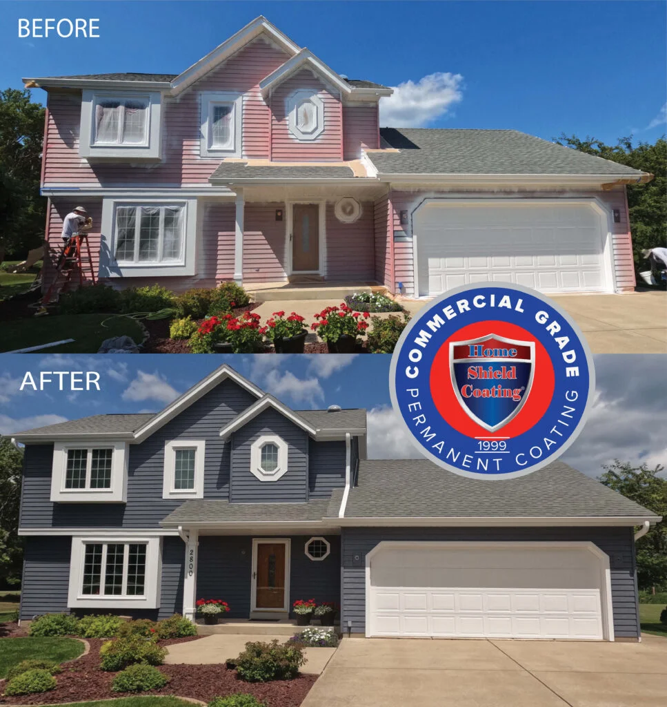 Home Shield Coating on Aluminum Siding