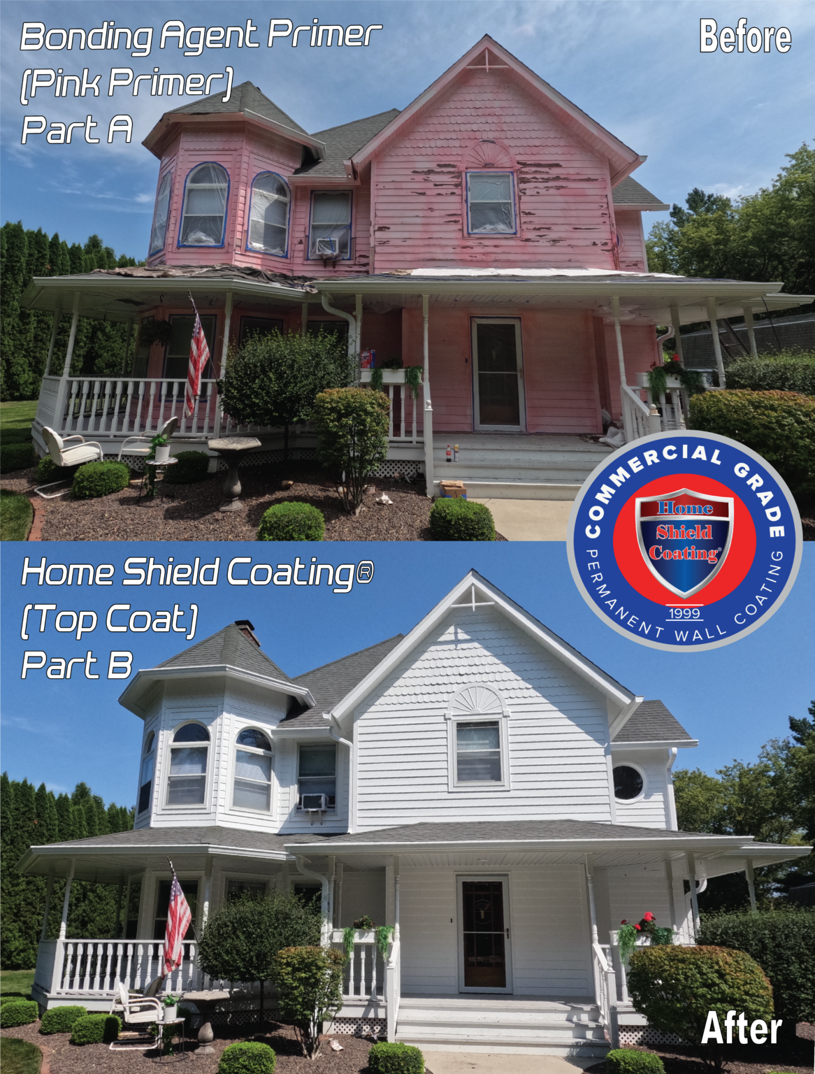 Home Shield Coating® on Cedar Siding House in Kenosha, Wisconsin